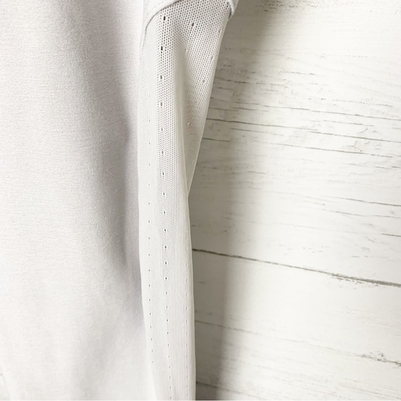 Lululemon 7/8 Leggings Grey Heathered Black High Rise Pockets Mesh - Picture 5 of 8